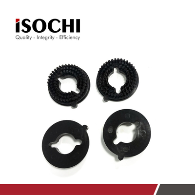 OD 46MM Nylon Pressure Foot Brush , Nylon Industrial Brush Hard Black Color