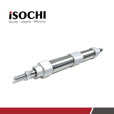 Aluminum Mini Dual Action Pneumatic Cylinder Sliver Double Acting Air Cylinder